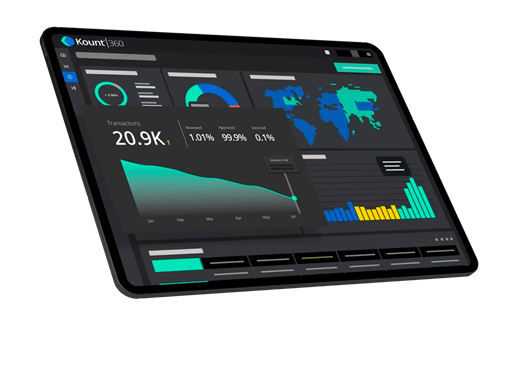 Graphic of ipad with charts